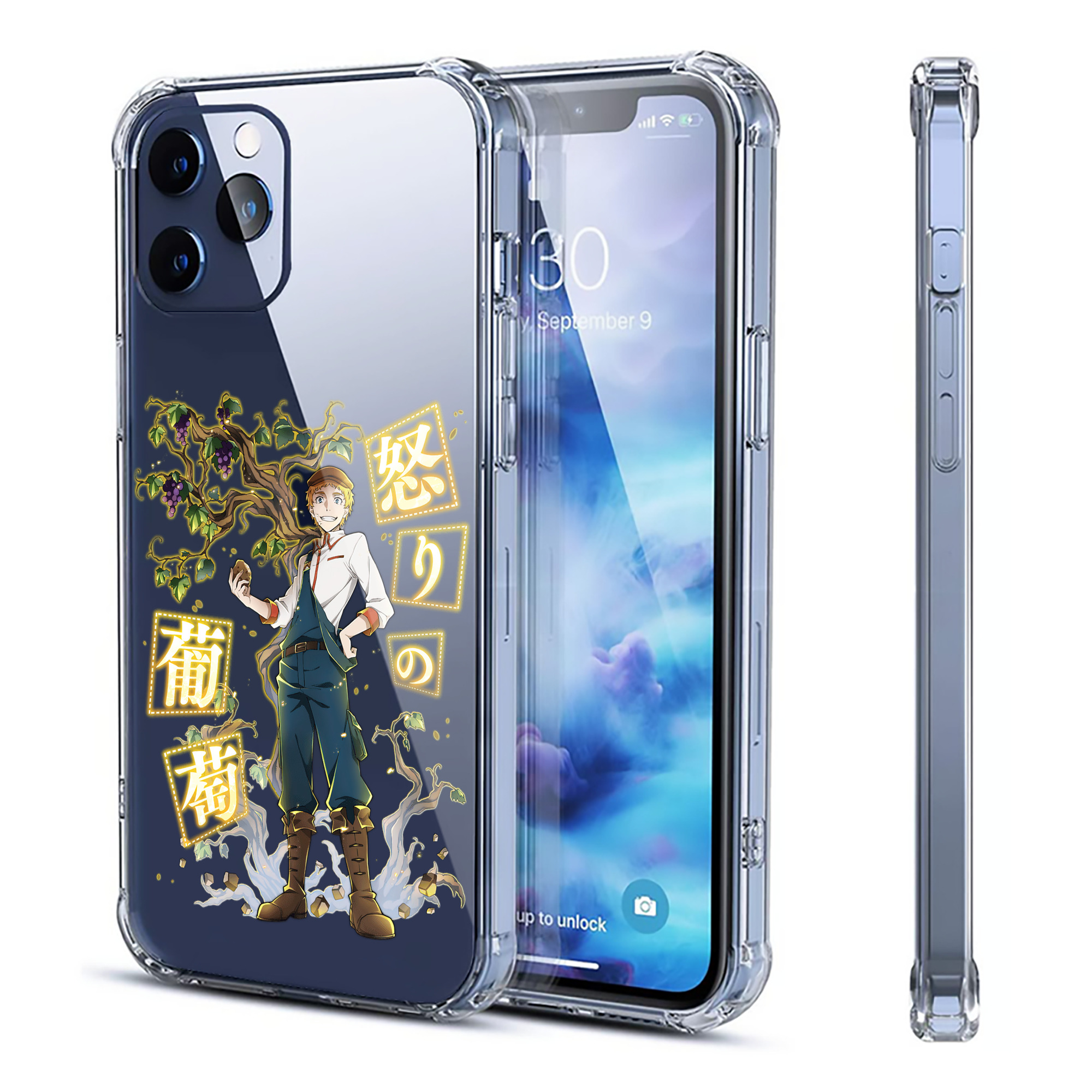 （画像用） 文豪ストレイドッグス Bungo Stray Dogs 【iPhone 12シリーズ対応】透明スマホケース（クリアソフトケース）